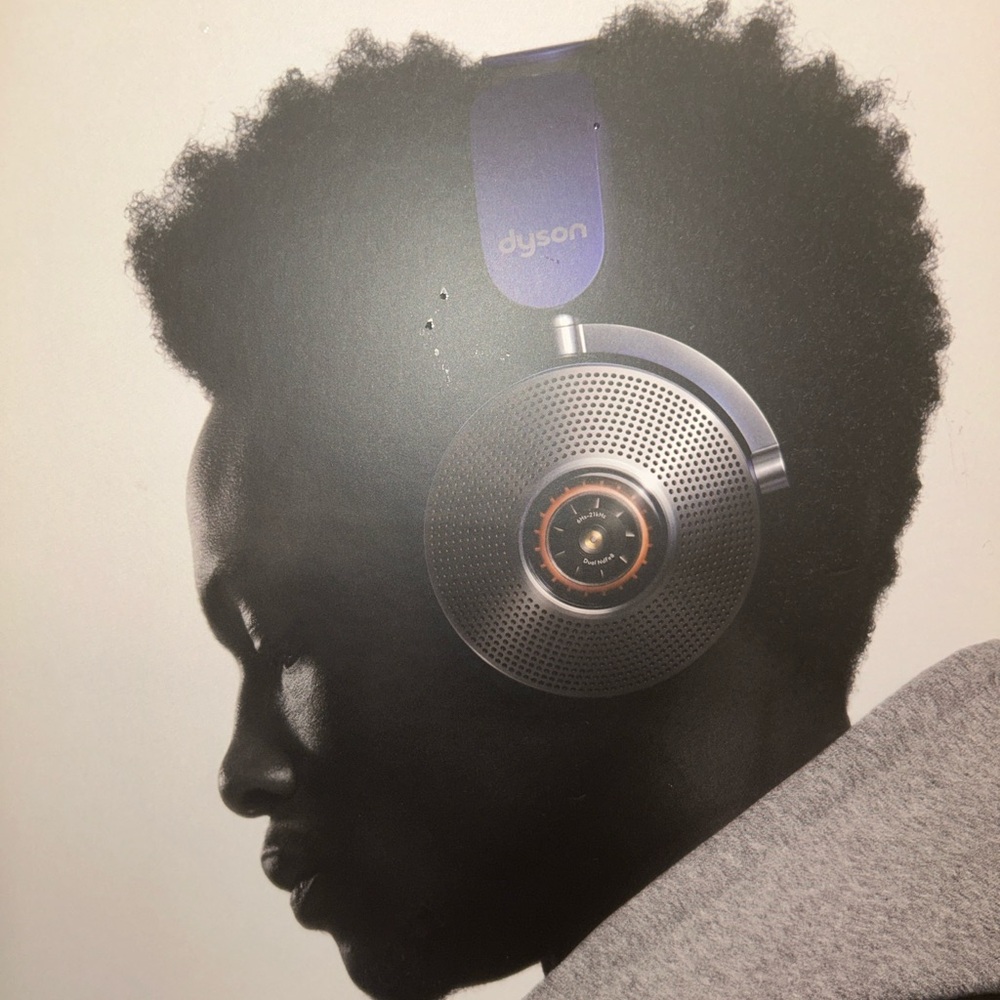 Dyson Stylish Blue and Silver Over-Ear Headphones - Picture 9 of 9